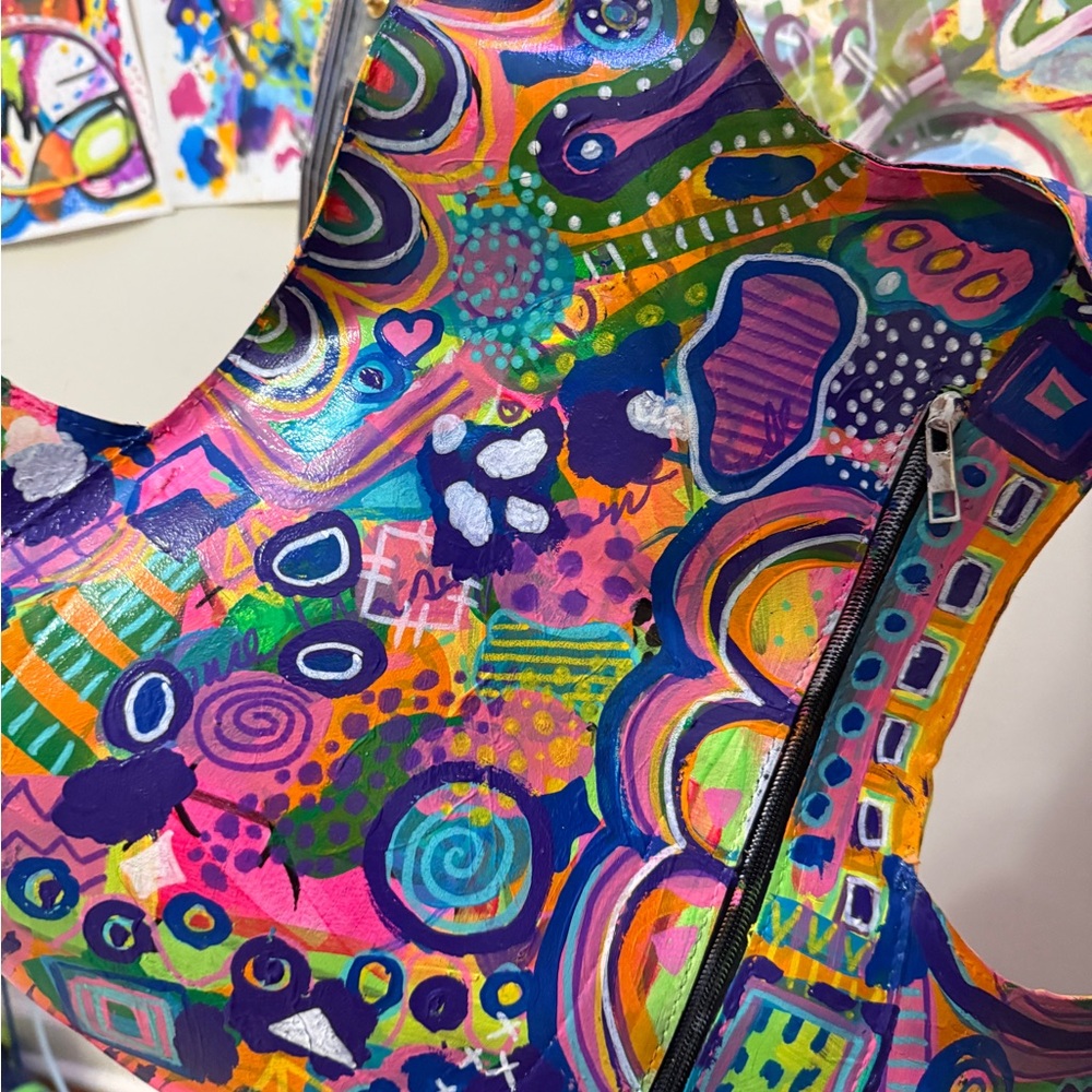 Colorful Abstract Backpack - Picture 8 of 10